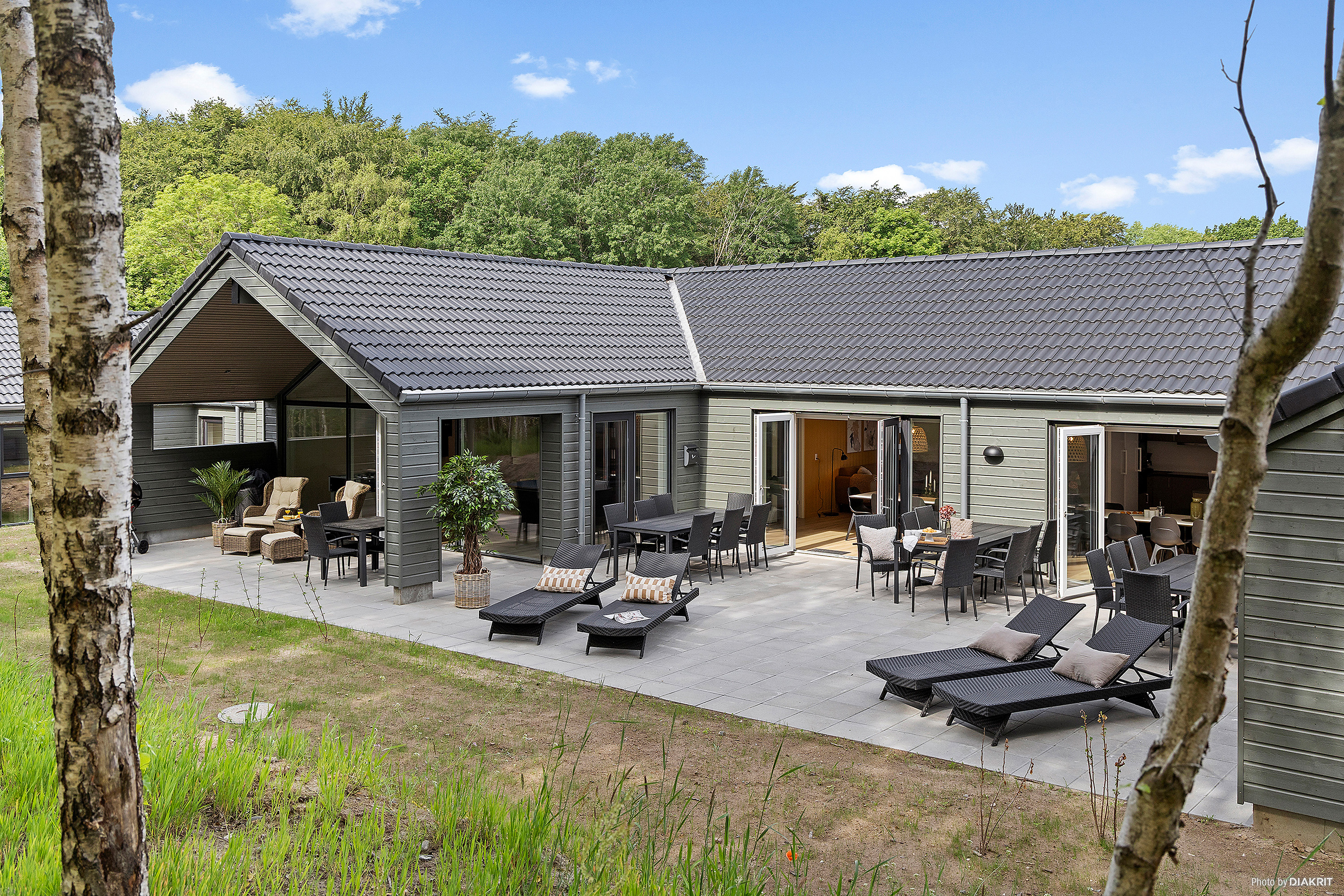 Ferienhaus f�r 26 Personen mit Pool in Fjellerup